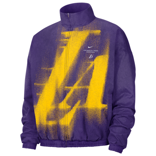 MENS - Nike NBA Dri-FIT GM Woven Loud Jacket - Field Purple/Amarillo White