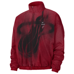 Men's - Nike NBA Dri-FIT GM Woven Loud Jacket - Tough Red/Black/Tough Red