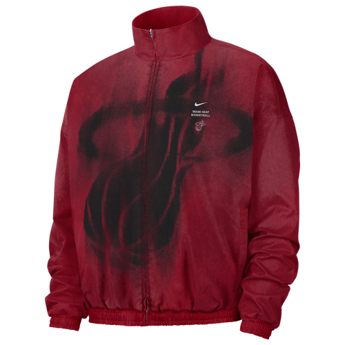 MENS - Nike NBA Dri-FIT GM Woven Loud Jacket - Tough Red/Black