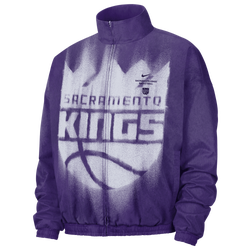 Men's - Nike NBA Dri-FIT GM Woven Loud Jacket - White/Field Purple/White