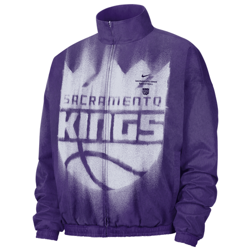 MENS - Nike NBA Dri-FIT GM Woven Loud Jacket - White/Field Purple