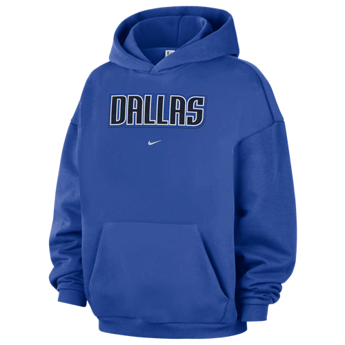 Nike Mens Dallas Mavericks Mavericks Wordmark Standard Issue Hoodie - - Blue