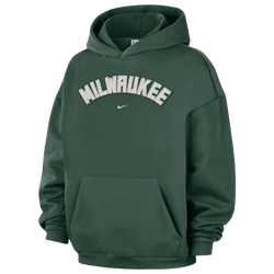 Men's - Nike Bucks Wordmark Standard Issue Hoodie - Green