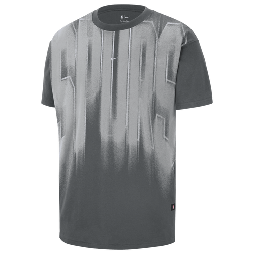  - Nike NBA Game Theater Short Sleeve T-Shirt - Grey