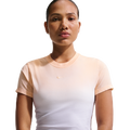 Nike NSW Chill Crop PNX Dip Dye T-Shirt - Nike Ice Peach/White