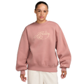 Jordan BRK Fireside Fleece Crew - Jordan Pink/White