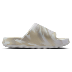 Women's - Nike Calm Slides 2.0 - Off White/Off White/Barely Green