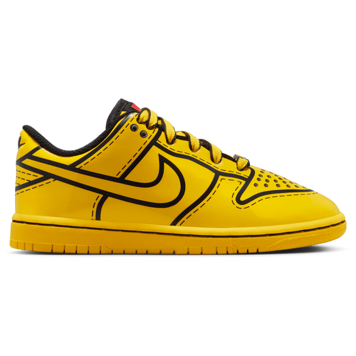 Nike Boys Nike Dunk Low Lego - Boys' Preschool Basketball Shoes Tour Yellow/Rush Red Size 12.0