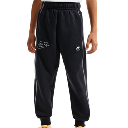 Boys' Grade School - Nike Air Fleece Jogger - Black/White/White