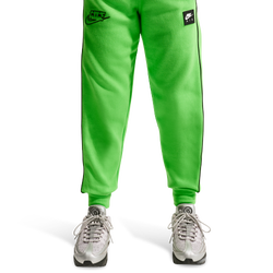 Boys' Grade School - Nike Air Fleece Jogger - Black/Mean Green/Black