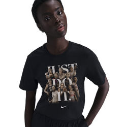 Women's - Nike “So Win” Just Do It T-Shirt - Black/Black