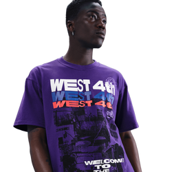 Men's - Nike NSW Max 90 NY 25 Short Sleeve T-Shirt W4 - Court Purple/White