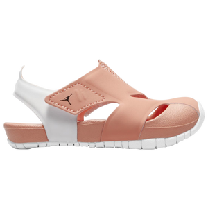 White and cheap pink jordan sandals