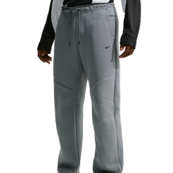 Men's - Nike Tech Fleece Open Hem Pants - Cool Gray/Black/Iron Gray