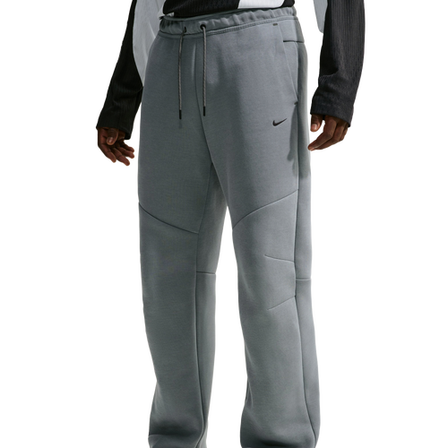 Nike Mens Tech Fleece Open Hem Pants - - Cool Gray / Black / Iron Gray Size XXL