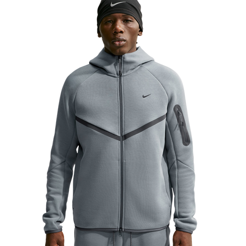 Nike Mens Tech Fleece FZ WR Jacket Reflective - - Cool Gray / Iron Gray / Black Size XXL