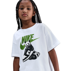 Boys' Grade School - Nike Panda Dunk T-Shirt - White/Green
