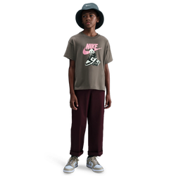 Boys' Grade School - Nike Panda Dunk T-Shirt - Brown/Pink