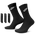 Nike Everyday Elevated Futura Crew Socks 3 Pack - Adult Black/Black/White