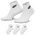 Nike Everyday Elevated Futura Ankle Socks 3 Pack - Adult White/White/Black
