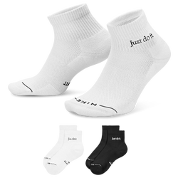 Adult - Nike Everyday Elevated JDI Ankle Socks 2 Pack - White/Black/White