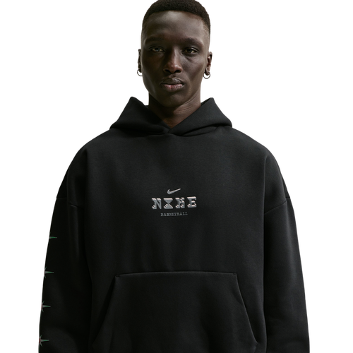 - Nike Flan Standard Issue Brush Pullover Hoodie - Black/Smoke Grey