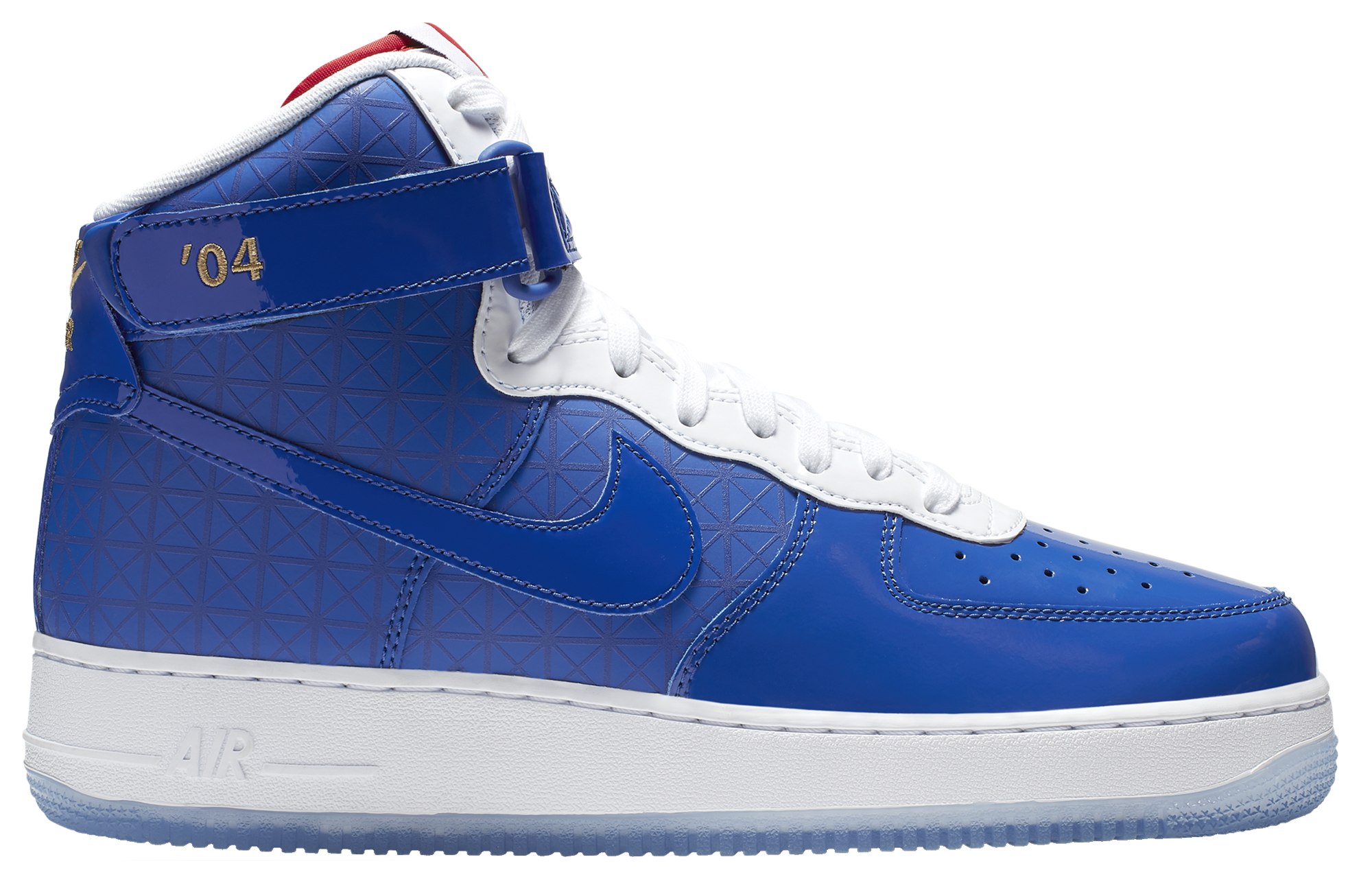 blue high top air forces