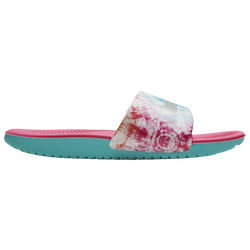 Girls' Grade School - Nike Kawa Slides - Fuschia/Platinum