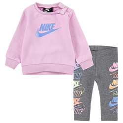 Girls' Infant - Nike Futura Stacked Legging Set - Grey/Grey