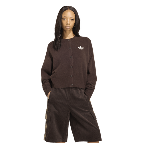 adidas Originals Essentials Knit Cardigan - Adidas Aurora Coffee