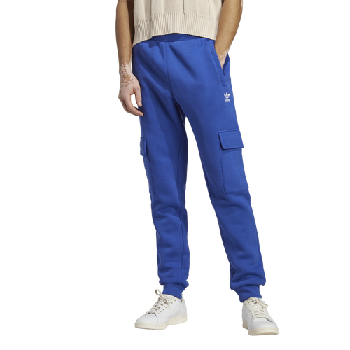 

adidas Mens adidas Essentials Cargo Pants - Mens Blue/White Size S