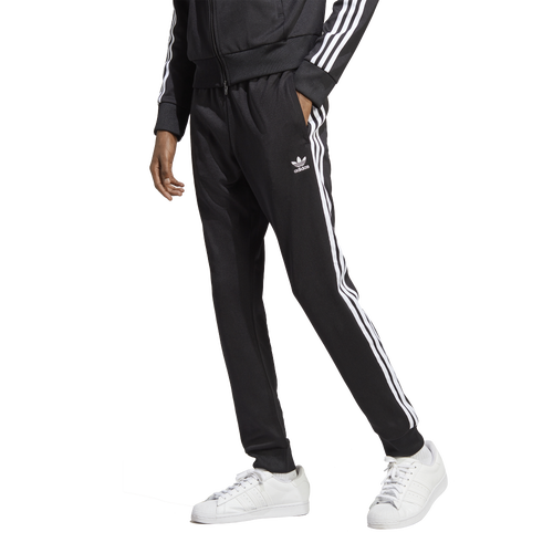 Shop Adidas Originals Mens  Superstar Pants In Black/white