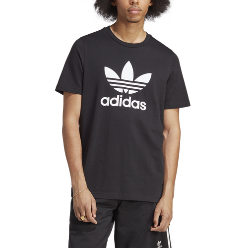 Shop Adidas Originals Big Trefoil T-shirt In Black/white