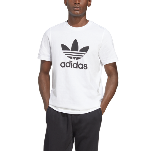 Shop Adidas Originals Big Trefoil T-shirt In White/black