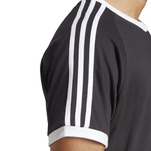 Adidas white black striped shirt best sale