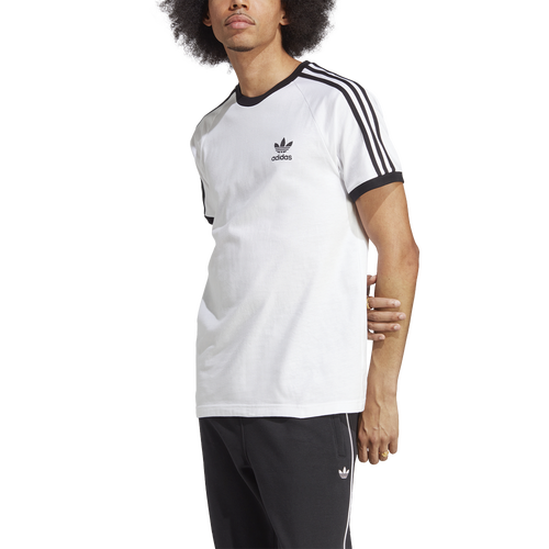 Adidas 3 stripe ringer hot sale tee