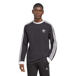 Men's - adidas Originals Adicolor Classics 3-Stripes Long Sleeve T-Shirt - Black