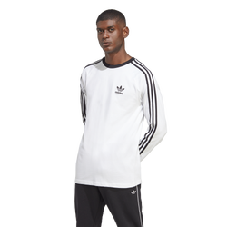 Men's - adidas Originals Adicolor 3-Stripes Long Sleeve T-Shirt - White