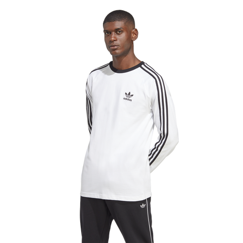 

adidas Originals Mens adidas Originals Adicolor Classics 3-Stripes Long Sleeve T-Shirt - Mens White Size XL