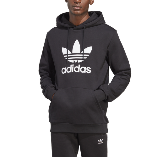 

adidas Originals Mens adidas Originals Trefoil Hoodie - Mens Black/White Size L