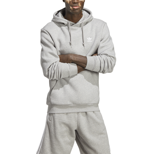 

adidas Originals Mens adidas Originals Essentials Hoodie - Mens Grey/White Size S