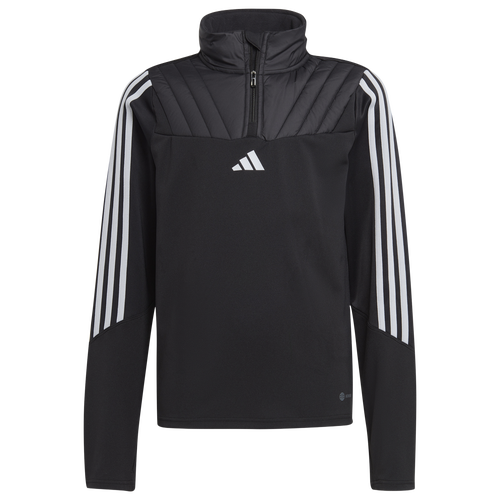 

Boys adidas adidas Tiro 23 Club Winterized Top - Boys' Grade School Halo Silver/Black Size S
