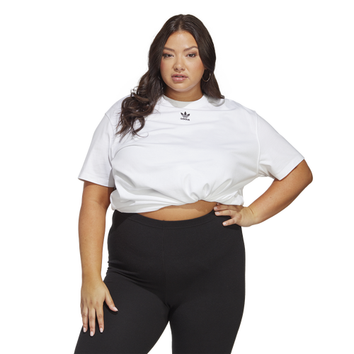 

adidas Originals Womens adidas Originals Adicolor Plus Size Essential T-Shirt - Womens White