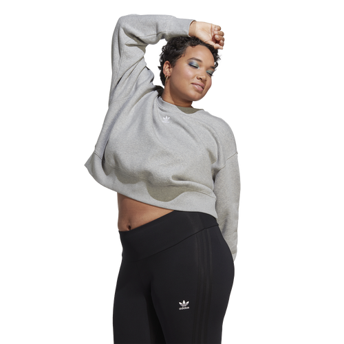 

adidas Originals Womens adidas Originals Plus Size adicolor Essentials Crew Sweatshirt - Womens Medium Grey Heather