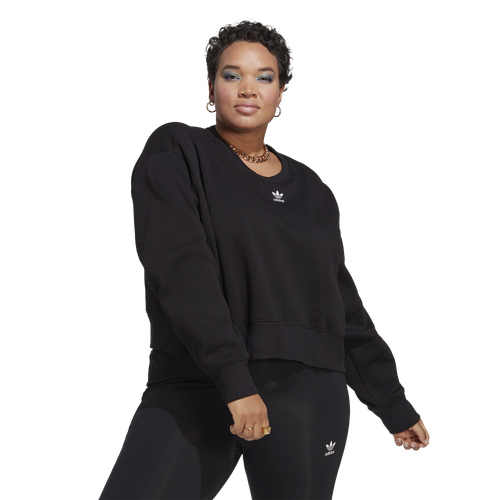 

adidas Originals Womens adidas Originals Plus Size adicolor Essentials Crew Sweatshirt - Womens Black
