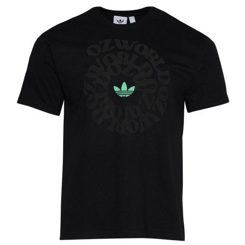 

adidas Originals adidas Originals Oz World Spiral OGL T-Shirt - Mens Black/Green Size XL