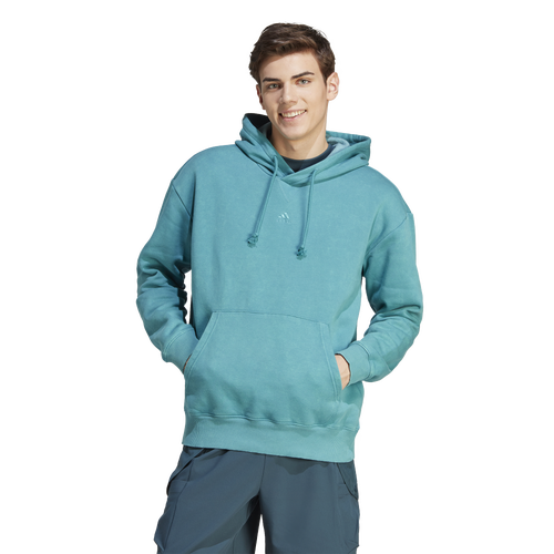 adidas Blue Version Washed Hoodie - Blue