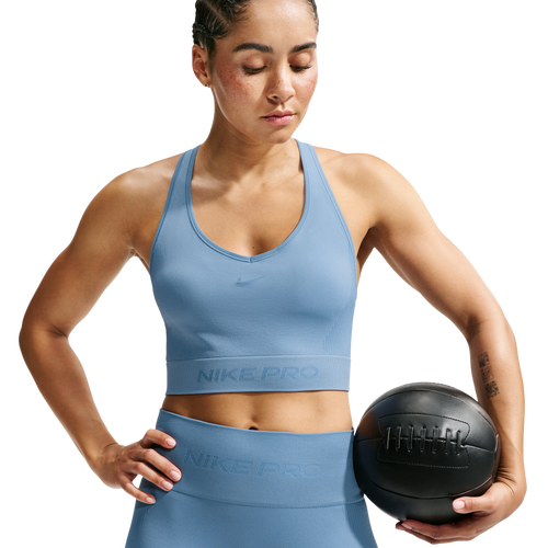  - Nike Pro Dri-FIT Seamless Tank - Work Blue