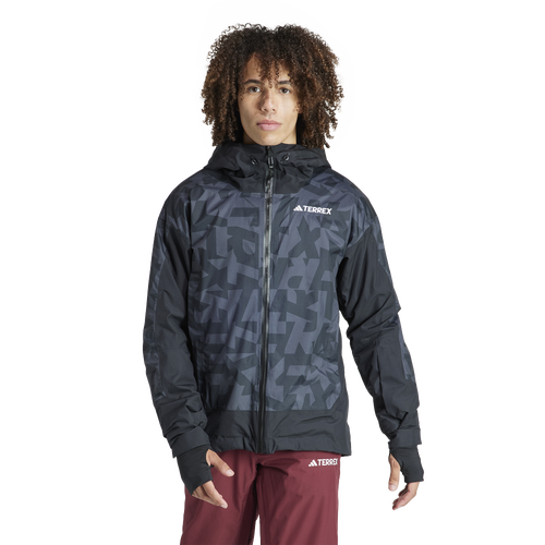 

adidas Mens adidas Terrex Xperior 2-Layer Insulated RAIN.RDY Jacket - Mens Carbon/Black Size S