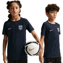 Boys' Grade School - Nike Dri-FIT USA Short Sleeve Jersey - White/Navy